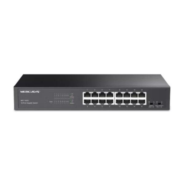 Switch Mercusys MS116GS 16 Puertos Gigabit Plug and Play Rack/Escritorio
