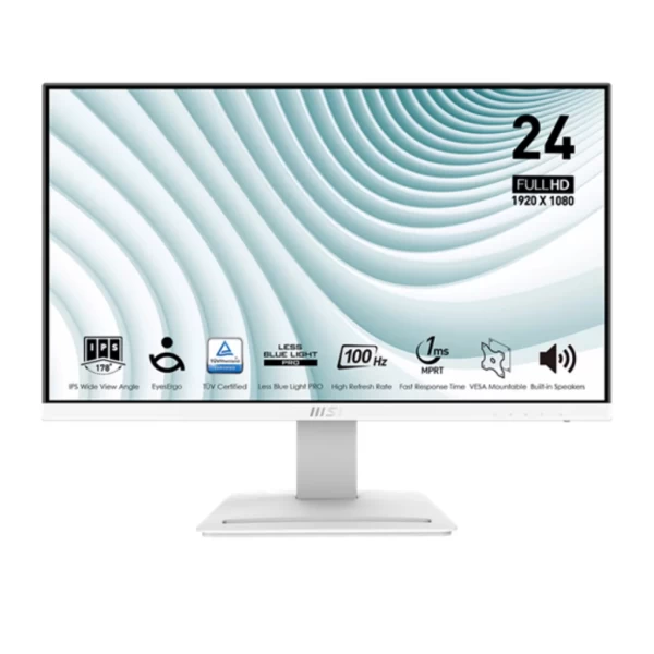 Monitor MSI PRO MP243XW 24" FHD 100Hz IPS con HDMI DisplayPort FreeSync y EyeErgo