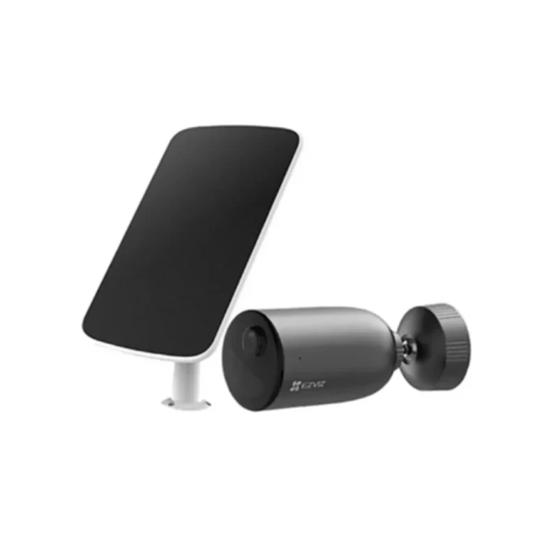 Cámara Exterior EZVIZ EB3 2K con Batería y Panel Solar Kit WiFi IP66 con Detección de Movimiento