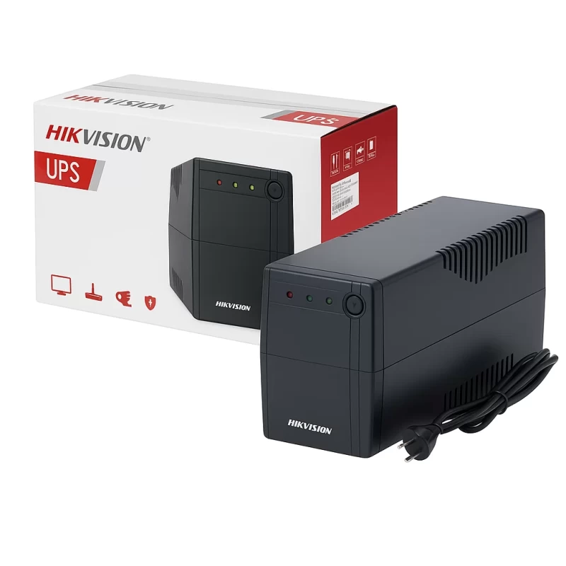 UPS Hikvision 1000VA 600W 120V 6 Tomas NEMA 5-15R Protección Sobrecarga