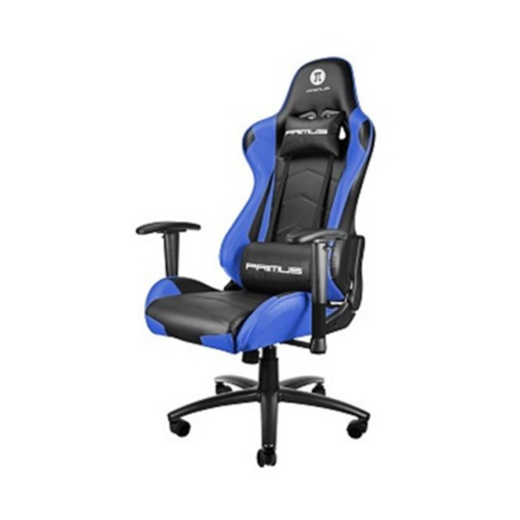 Silla Gamer Primus Throno 100T PVC Piel Negro/Azul