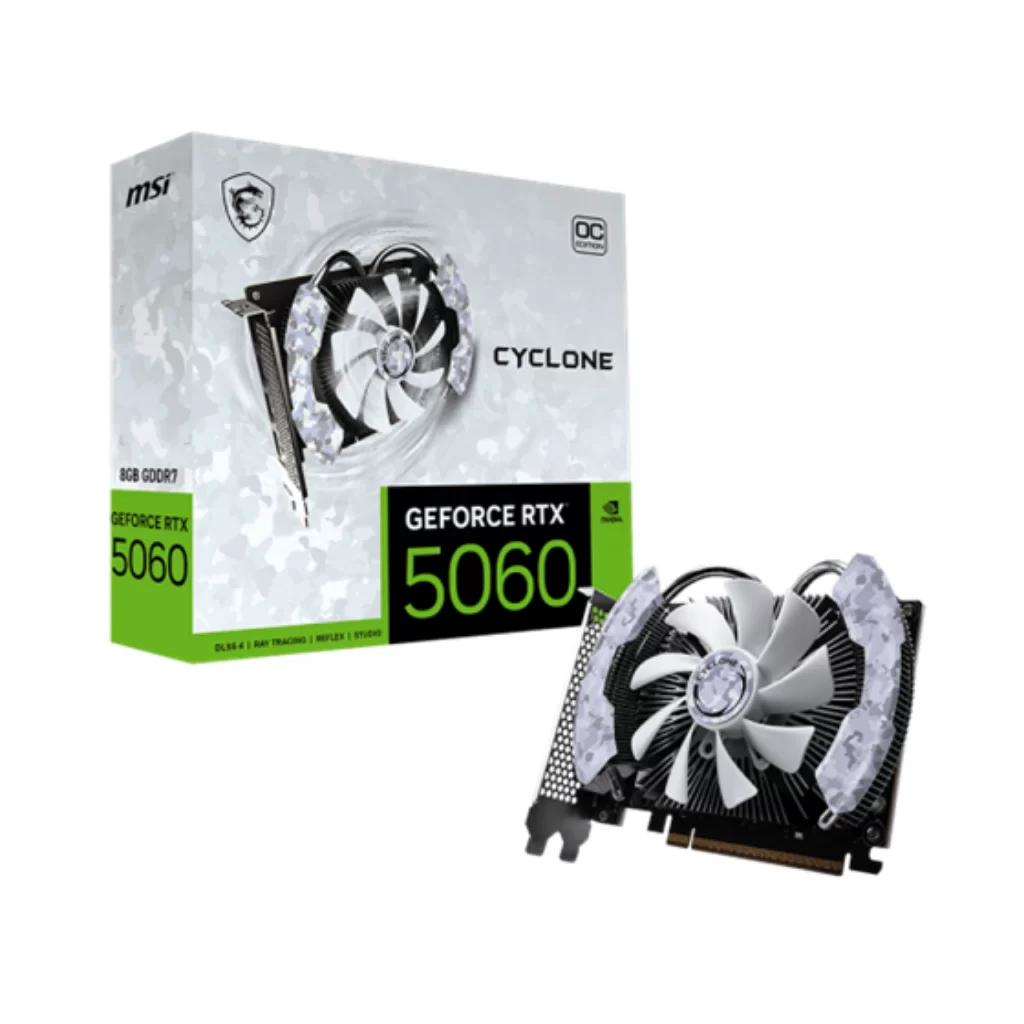 Tarjeta De Video MSI GeForce RTX 5060 Cyclone OC 8GB GDDR7