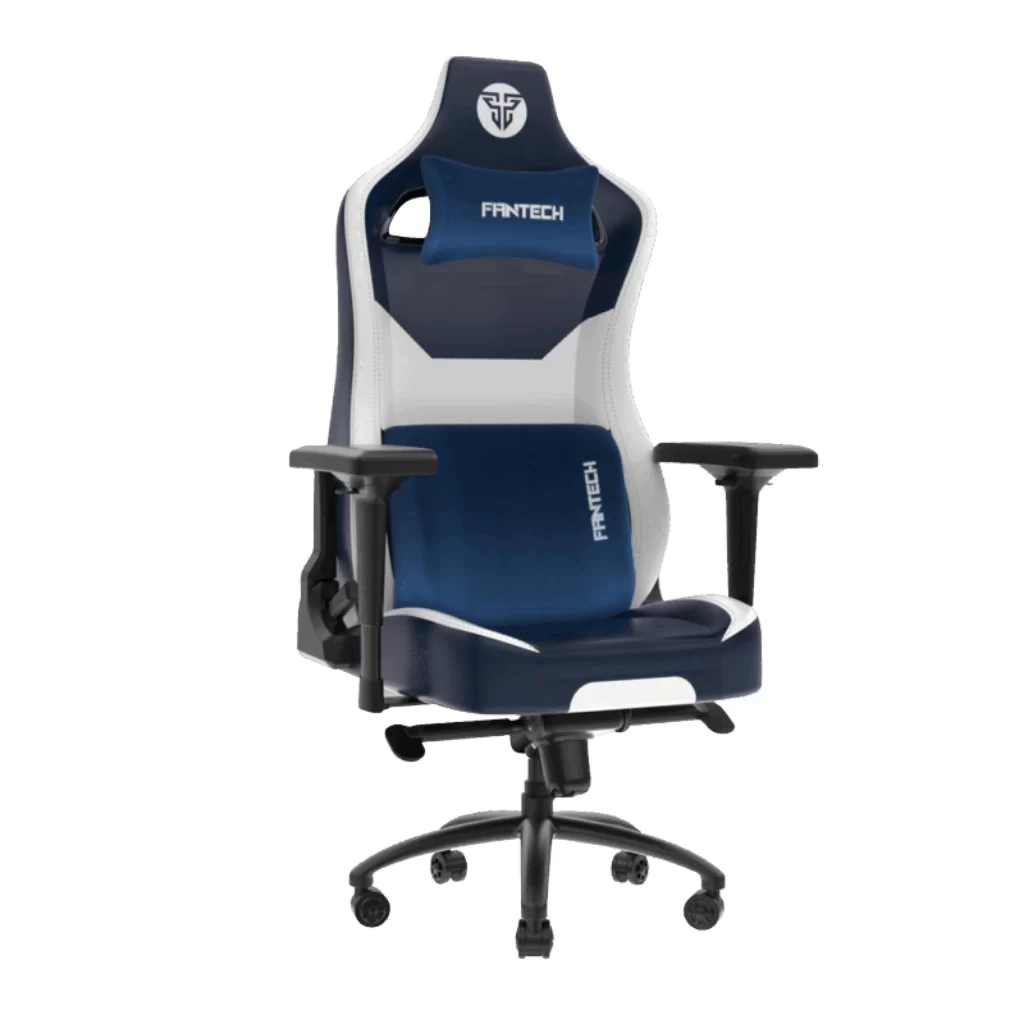Silla Gamer Fantech Alpha GC-283 Azul Reclinable 180° Ergonómica 375LB