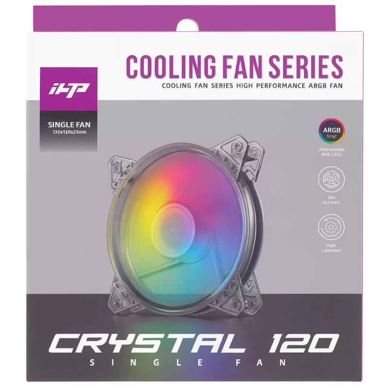Ventilador ARGB IHP Crystal 120 48.5CFM