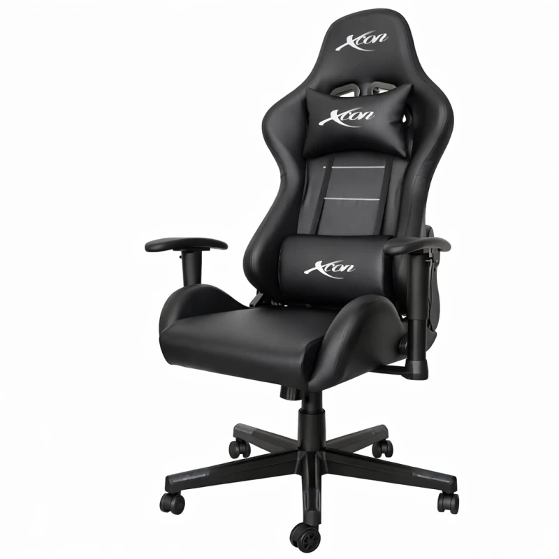 Silla Gamer Xcon XCON-C6646 Reclinable Negro Gris 265 Lbs