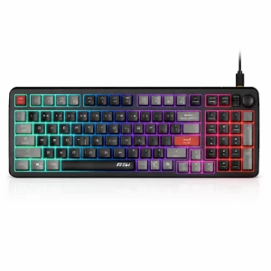 Teclado MSI Forge GK110 Gamer RGB USB-C Negro