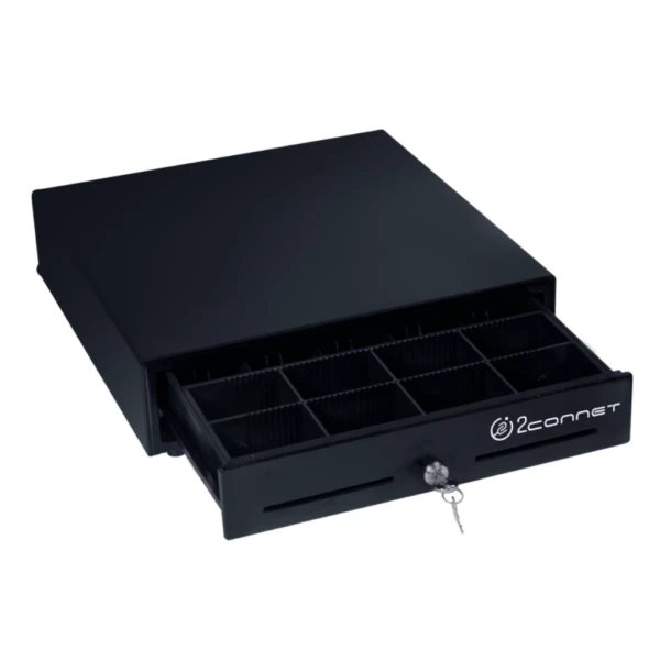 Caja Registradora 2Connect 2C-CD410R 5 Billetes 8 Monedas RJ11 Negra