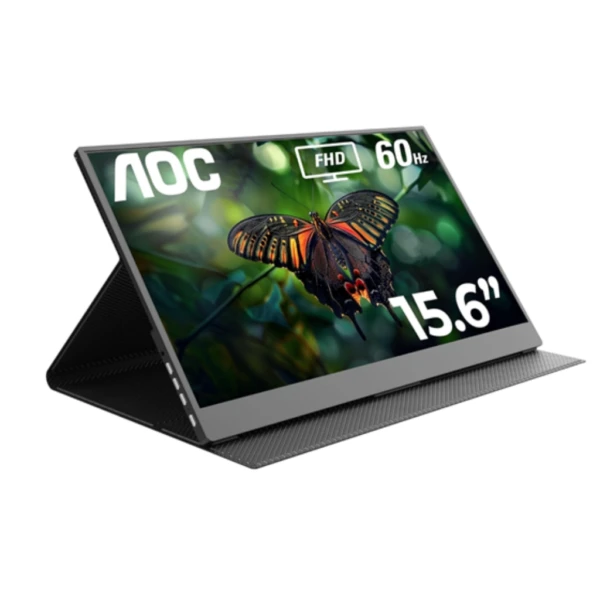 Monitor Portátil AOC 15.6 FHD IPS USB-C Mini HDMI Altavoces Integrados