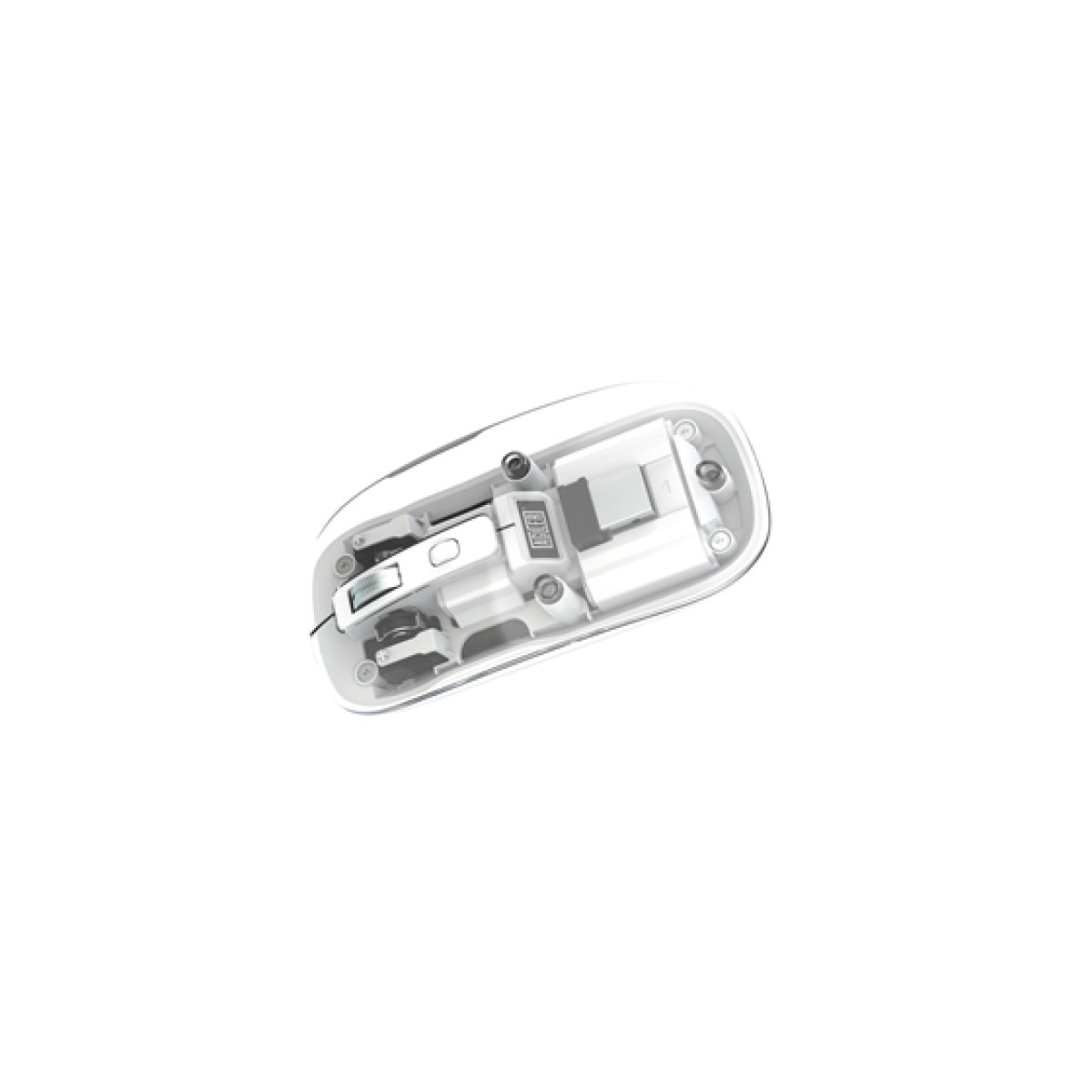 Mouse Agiler Wireless Receptor USB Transparente Bateria Recargable