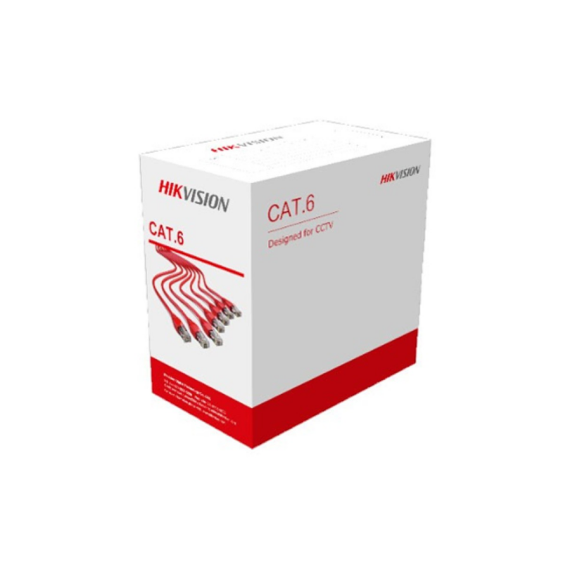 Rollo De Cable Utp Hikvision Cat6 23 Awg 99% Cobre 305M