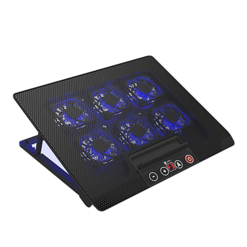 Cooling Pad Xtech Para Notebook Hasta 17" 6 Ventiladores LED Azul