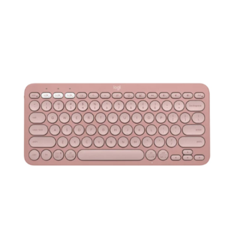 Teclado Logitech Pebble Keys 2 K380S Wireless Multi Dispositivo Rosa