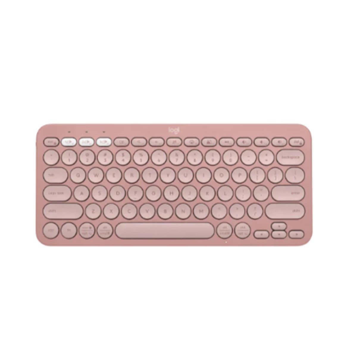Teclado Logitech Pebble Keys 2 K380S Wireless Multi Dispositivo Rosa