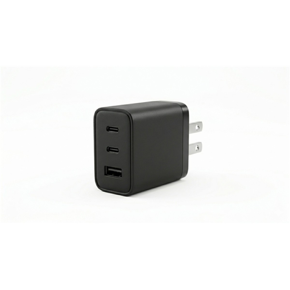 Cargador De Pared Myo Fast Charge 2X USB C USB A 20W Negro