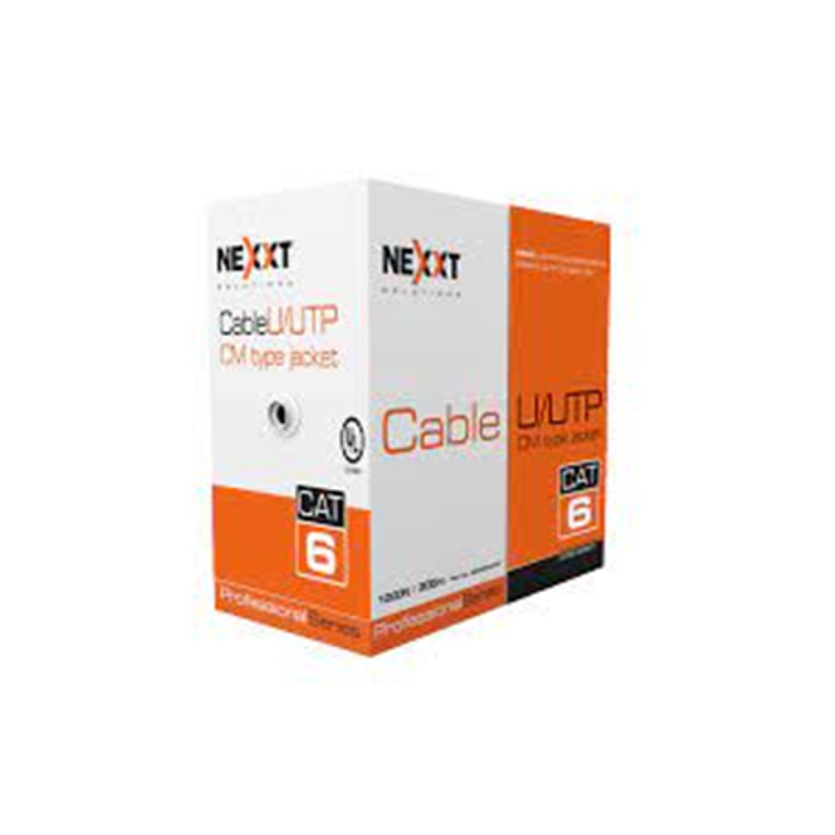 Rollo De Cable Utp Nexxt Cat6 1000 Pies 24 Awg 100% Cobre