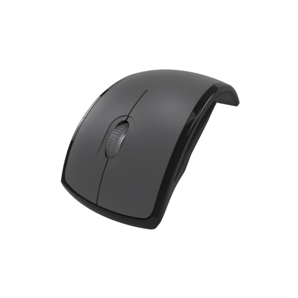 Mouse Inalambrico Klipx Lightflex Plegable 3 Botones 2.4 Ghz 1000 Dpi Gris