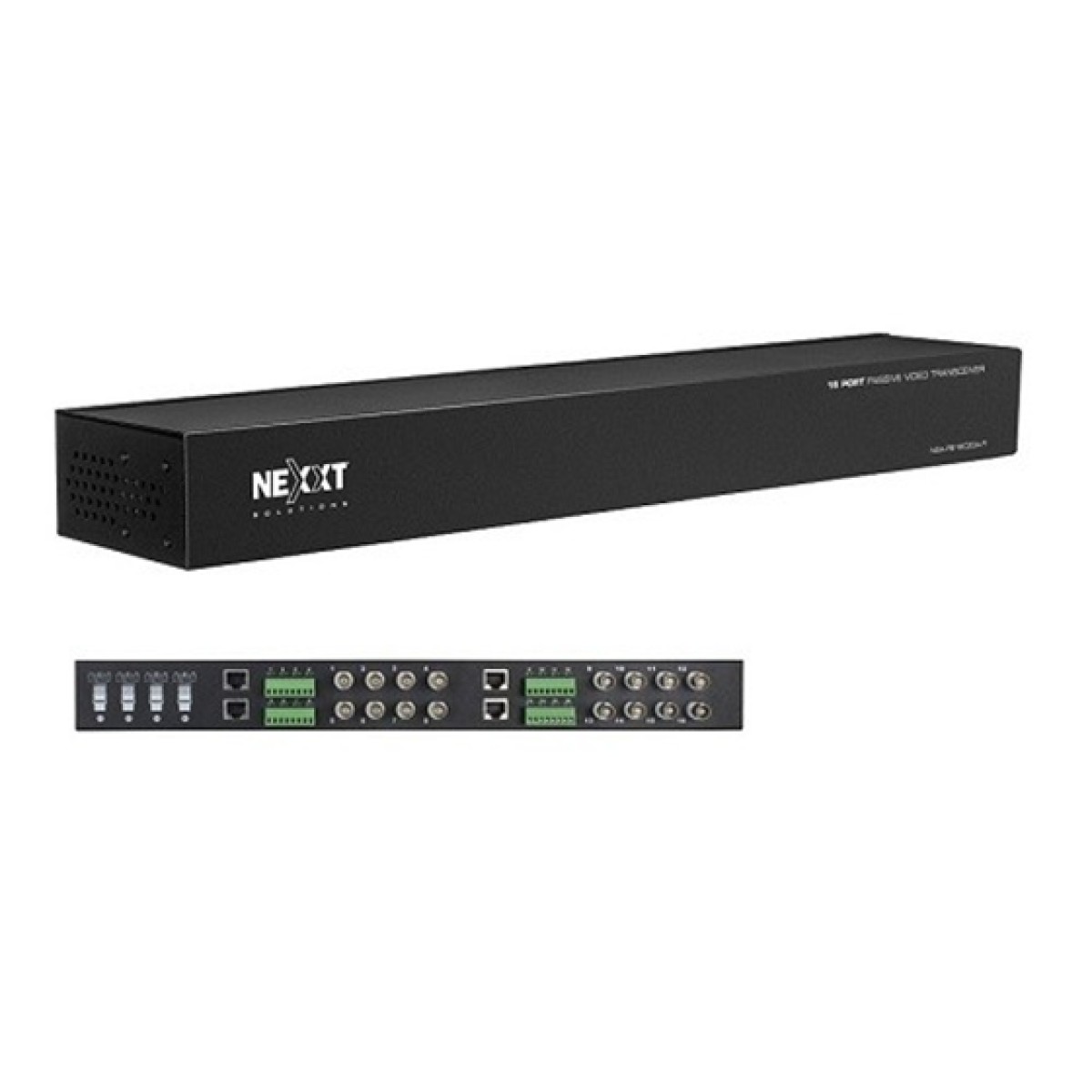 Transceptor Pasivo De Video Para Rack Nexxt Nsa-Hp16Hsr-V Transmisión Integral De Video Por Cctv Transmisión De Video Pasivo De 16 Canales