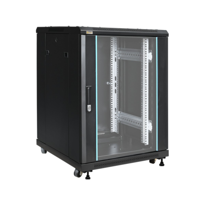 Gabinete De Piso Agiler 18U 19" 600X600 Puerta Cristal Templado