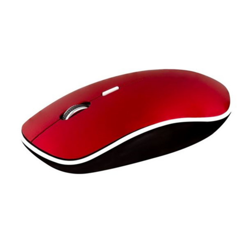 Mouse Argom Inalámbrico Receptor Nano USB 1600 Dpi Rojo