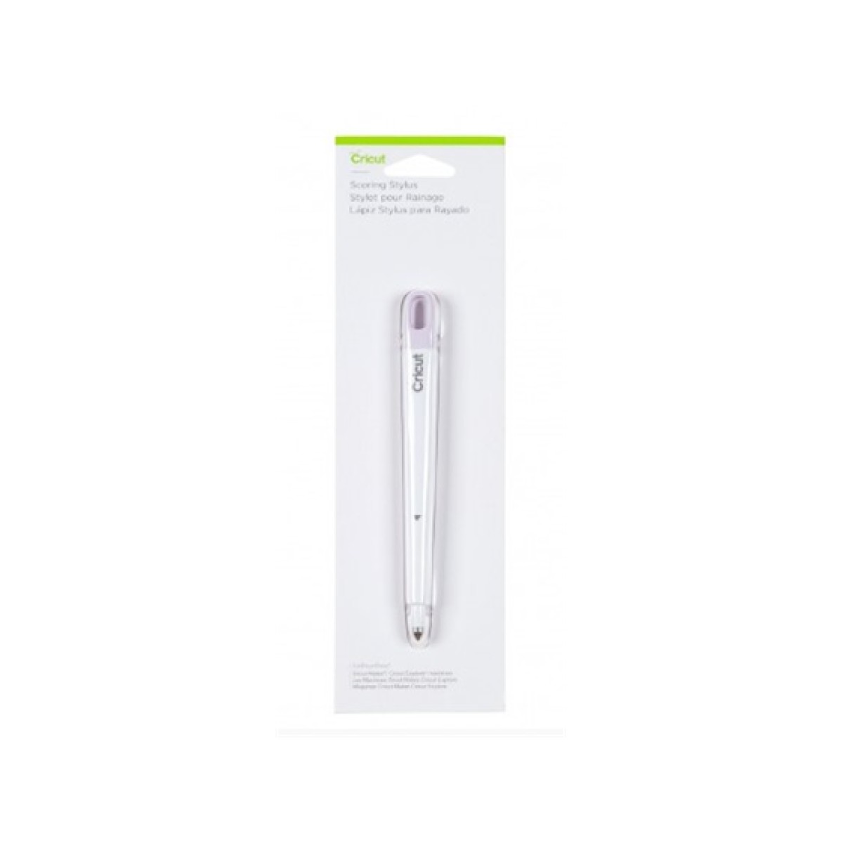 LAPIZ CRICUT PARA RAYADO Y MARCADO STYLUS, MARCA LINEAS DE PLEGADO, PARA TARJETAS Y SOBRES, CAJAS, PROYECTOS 3D. COLOR MORADO/BLANCO. (2006699).