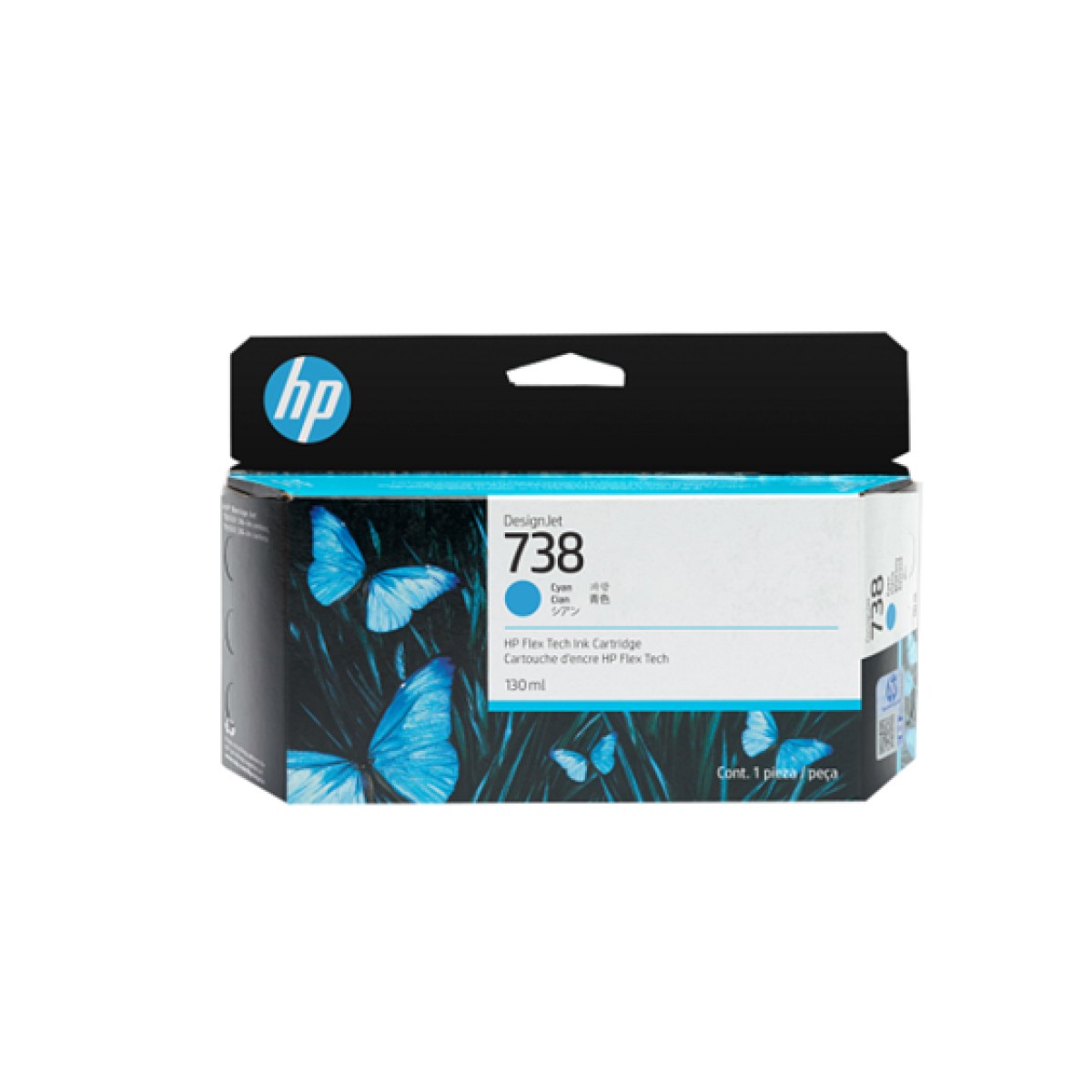 Cartucho Cyan Hp 738 498N5A 130Ml Para Designjet T850 T950