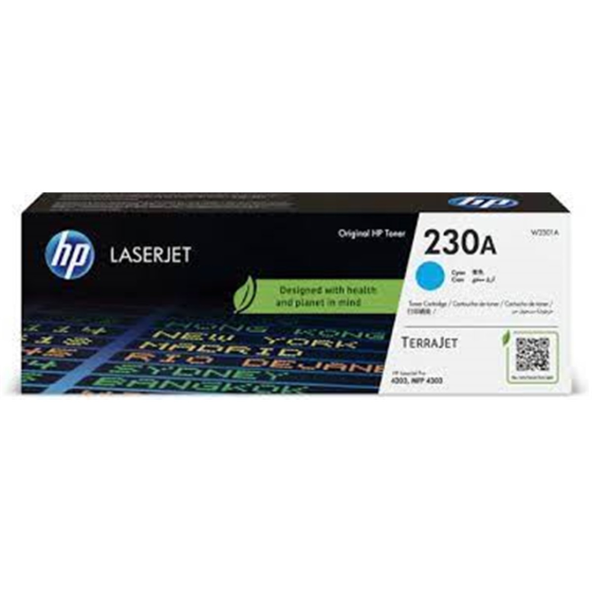 Toner Hp 230A W2301A Cyan 1800 Paginas Laserjet 4201 4202 4203 4301 4302 4303