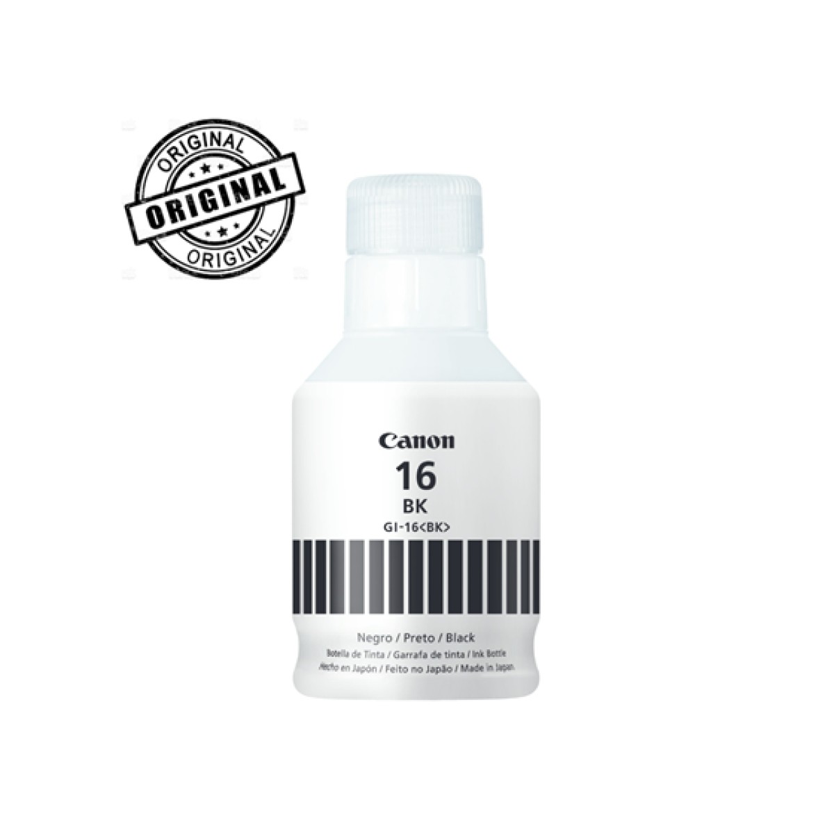 Botella De Tinta Canon Gi-16 Negro 170Ml Compatible Maxify