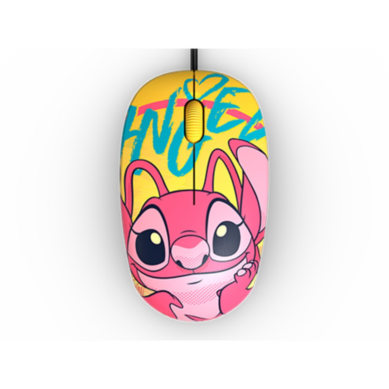 Mouse Xtech Disney Stich USB Optical 1200 Dpi 3 Botones Yellow