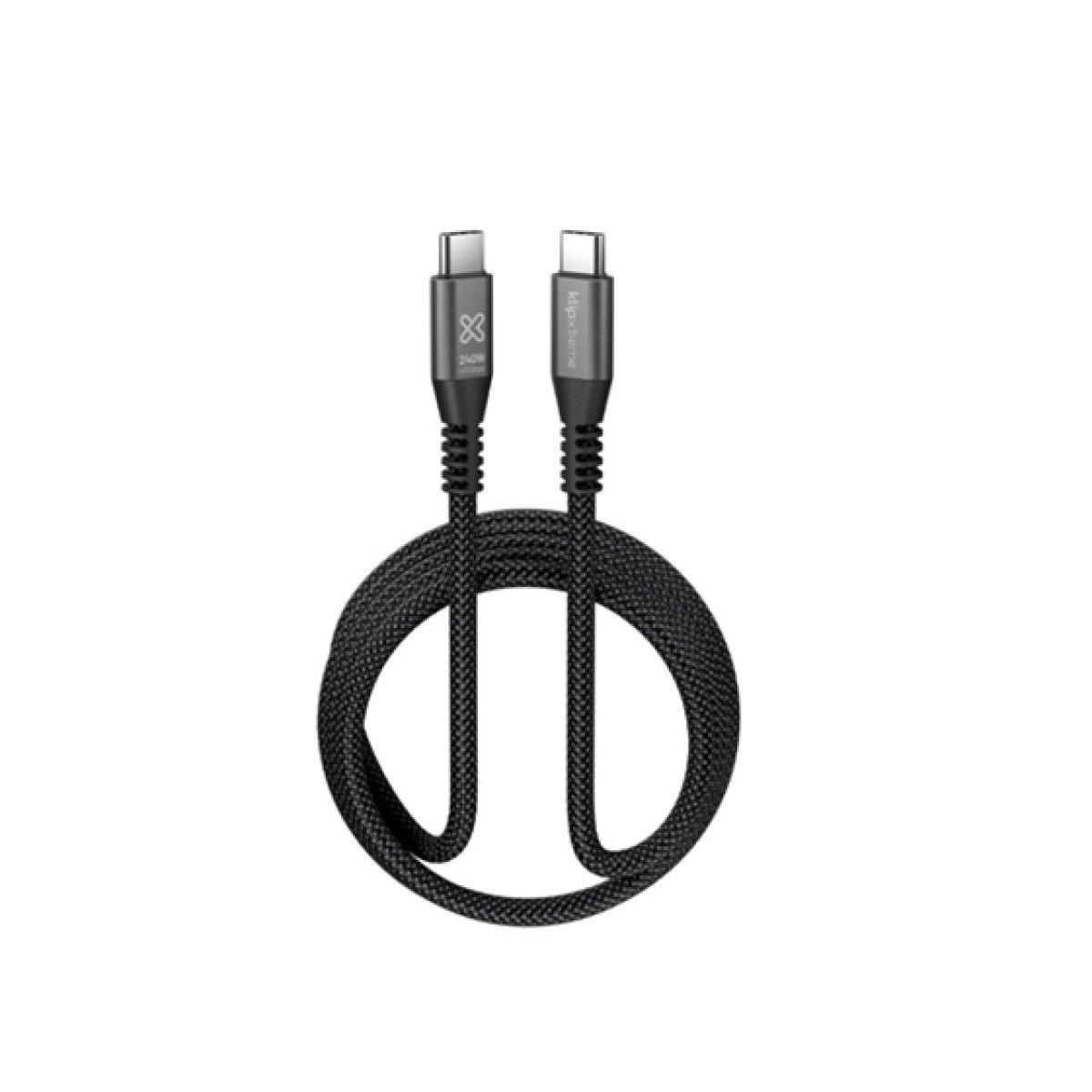 CABLE KLIP XTREME KAC-850-6FT – USB-C 3.1 A USB-C, 240W, 1.8M, NYLON (KAC-850-6FT)