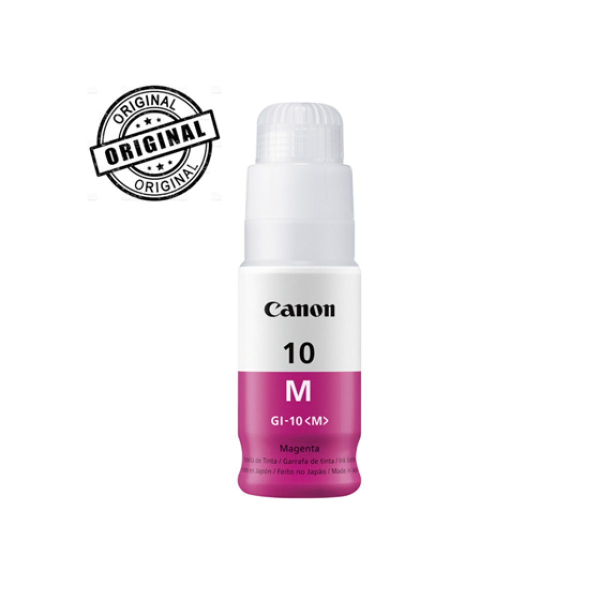 BOTELLA DE TINTA CANON GI-10 MAGENTA, 70ML, COMPATIBLE CON IMPRESORA GI-10, G5010, G6010, G7010