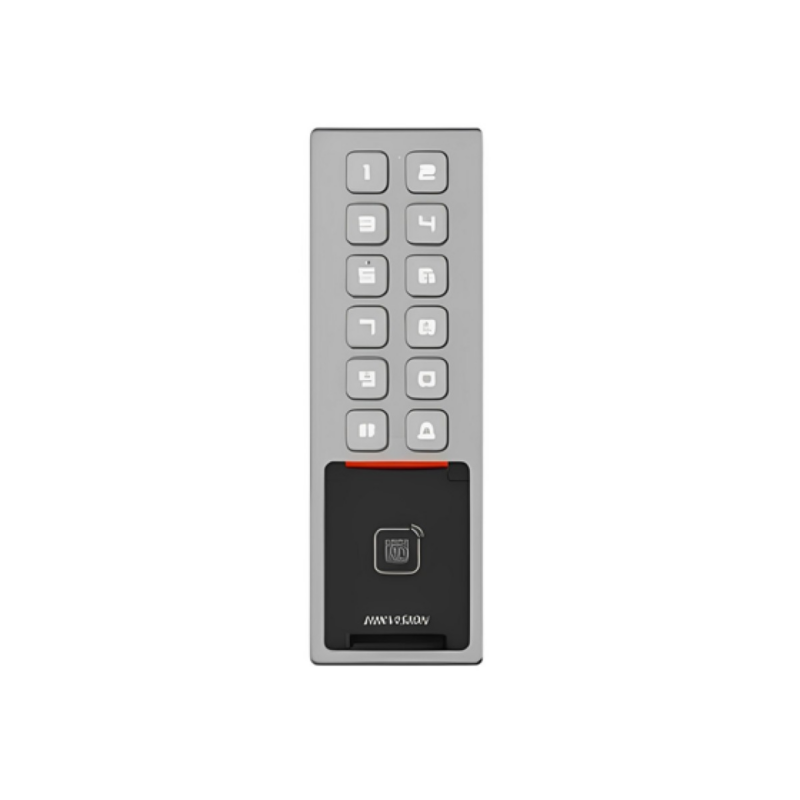 Control de Acceso Hikvision K1T805MBFWX Huella RFID IP65 IK08