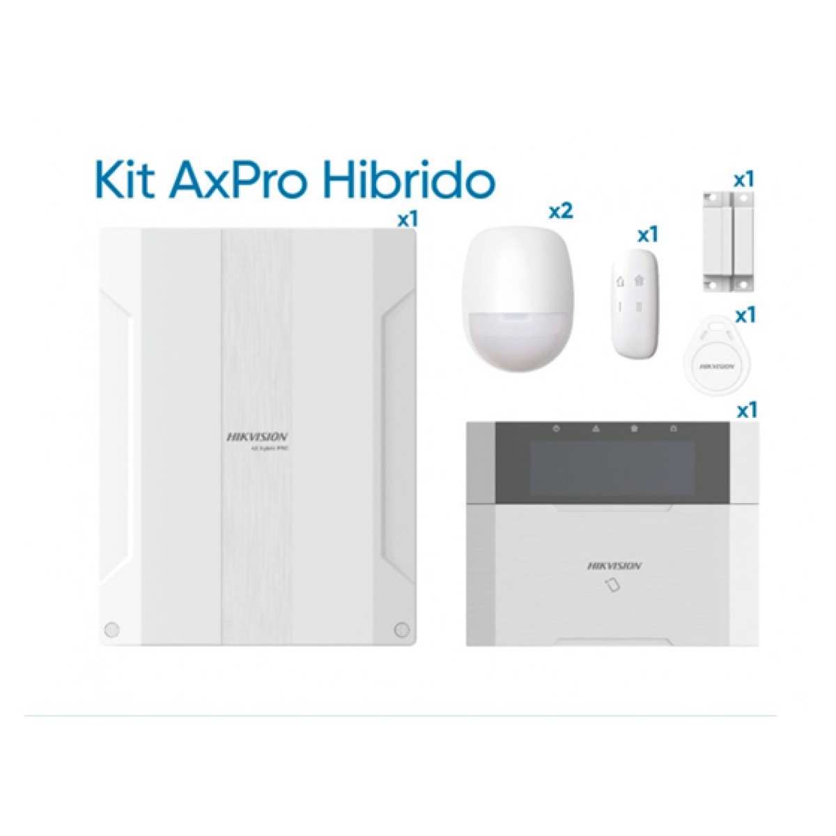 Alarma Cableada Hikvision Ax Hybrid Pro Kit Panel Y Sensores