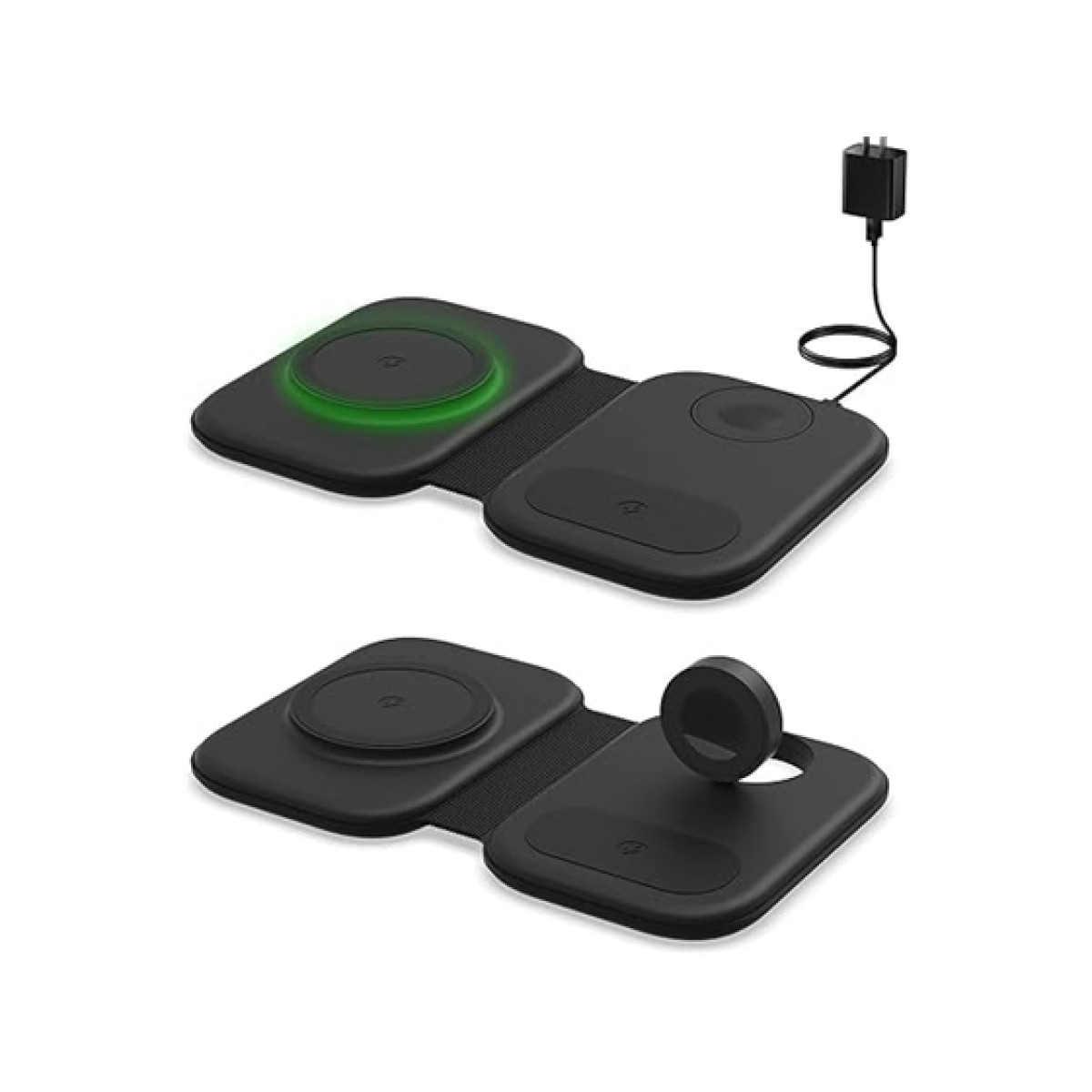 Cargador Inalámbrico Pegable Blanco Carga Rápida 3 Dispositivos
