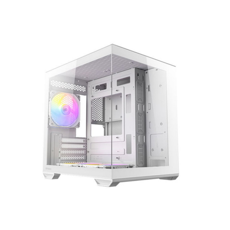 Case Gamer Mini-Tower Antec Blanco Micro-Atx Itx Doble Cámara