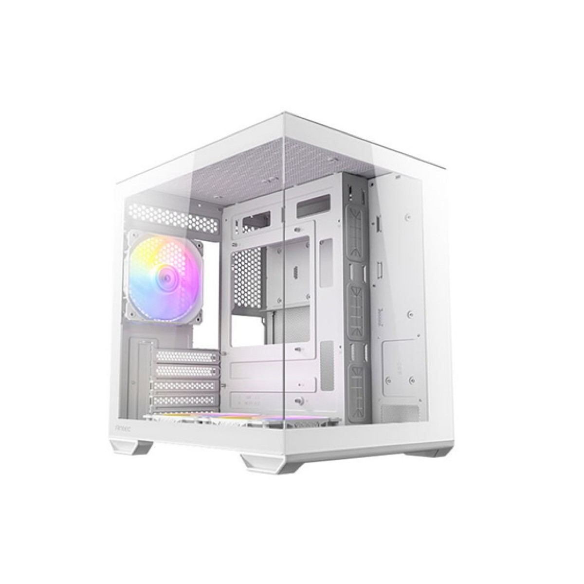 Case Gamer Mini-Tower Antec Blanco Micro-Atx Itx Doble Cámara