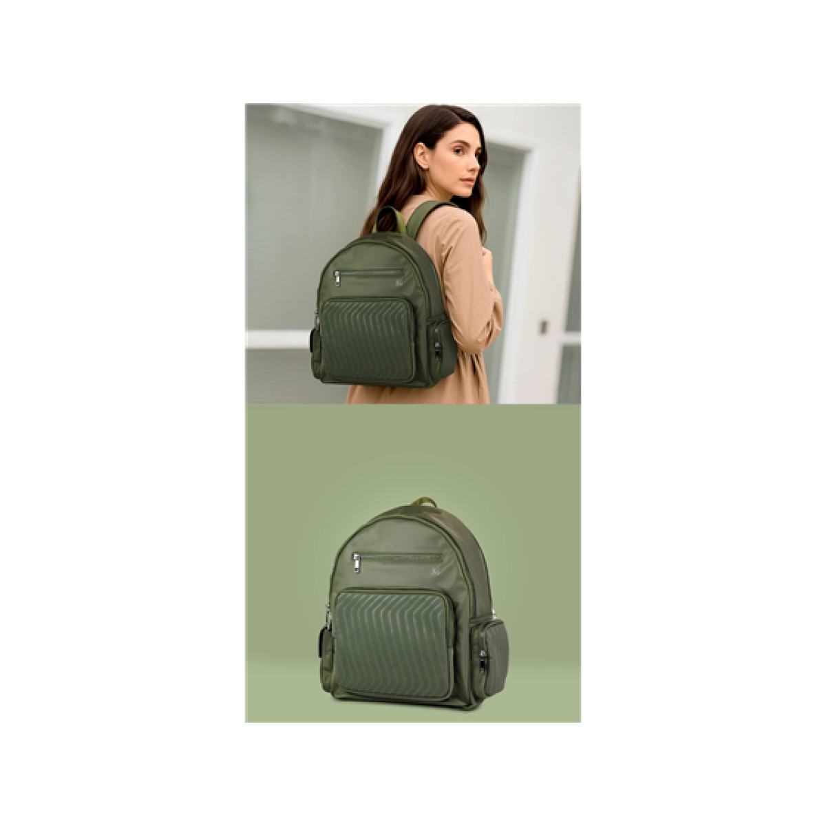 BULTO PARA LAPTOP KLIP XTREME TIPO MOCHILA 13", RESISTENTE AL AGUA, VERDE (KNB-755)