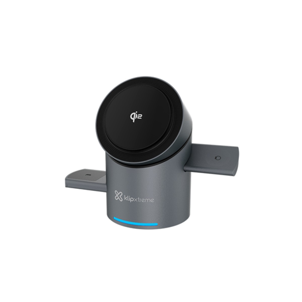 CARGADOR INALAMBRICO KLIP XTREME POWER DESK SPIN, 3 EN 1, CARGA RAPIDA, MAGNETICO, 15W, HASTA 3 DISPOSITIVOS SIMULTANEOS (IPHONE - ANDRIOD), APPLE WATCH, AIRPOD (KDC-400)