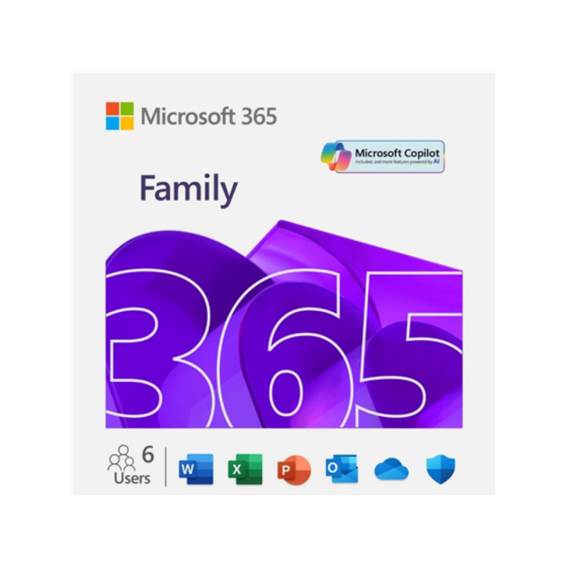 Software Microsoft 365 Family Office Copilot Suscripcion 1 Año