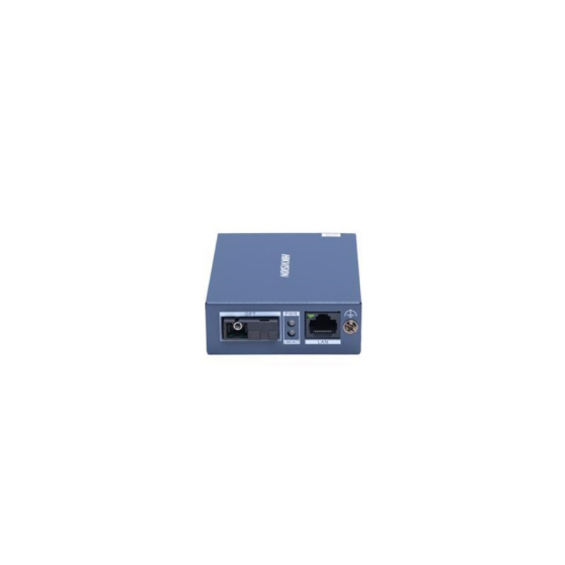 Receptor De Fibra Gigabit Hikvision 3 Km 1 Puerto RJ45 10/100/1000 MBps 1 Puerto Fibra Óptica Sc 1000 MBps