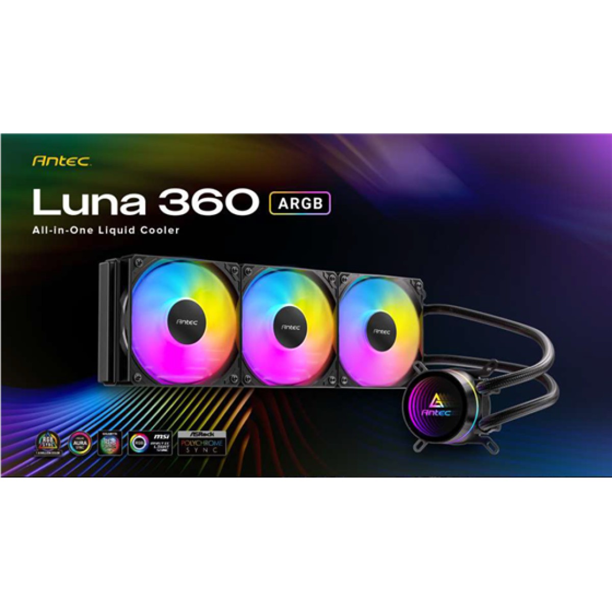 Abanico Para Cpu Antec Luna 360 Argb Radiador 360Mm Pwm
