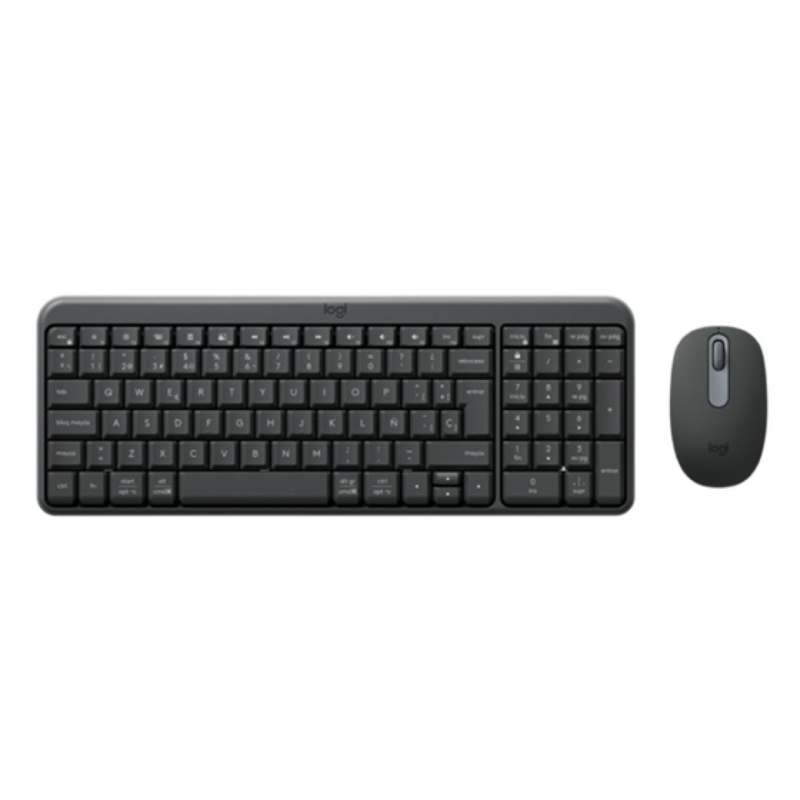 Combo Teclado Y Mouse Compacto Logitech Mk250 Inalámbrico Bluetooth Español Graphite