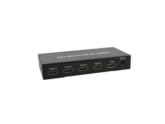 SPLITTER HDMI 1X4 AGILER, SUPORTA TODOS FORMATOS HD INCLUYENDO 720P, 1080I, 1080P, 3D AND 4KX2K.