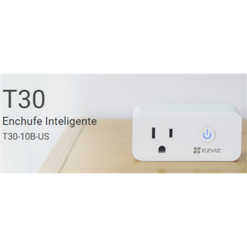 Tomacorriente Smart Ezviz T30 10B-Us WiFi 2.4Ghz Programable