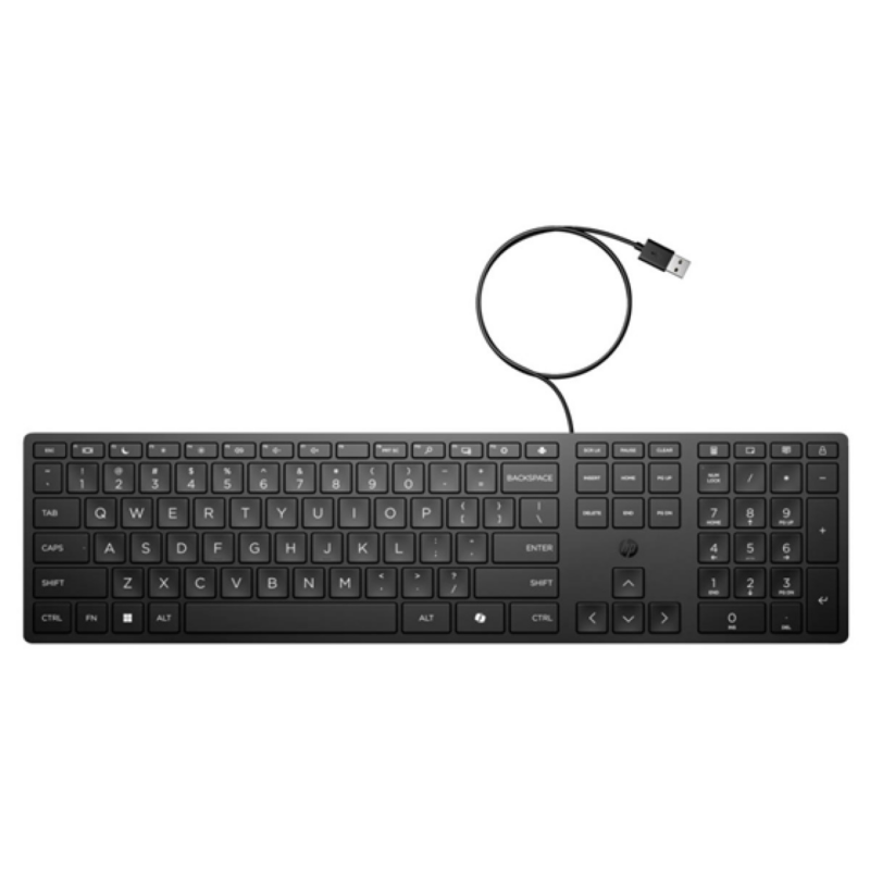 Teclado Hp 320K USB Tipo A Por Cable Negro Compatible PC