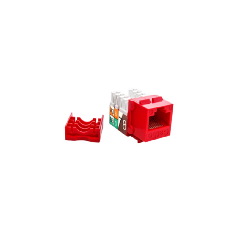 Jack Mini Keystone Agiler Cat5E 110 Rojo
