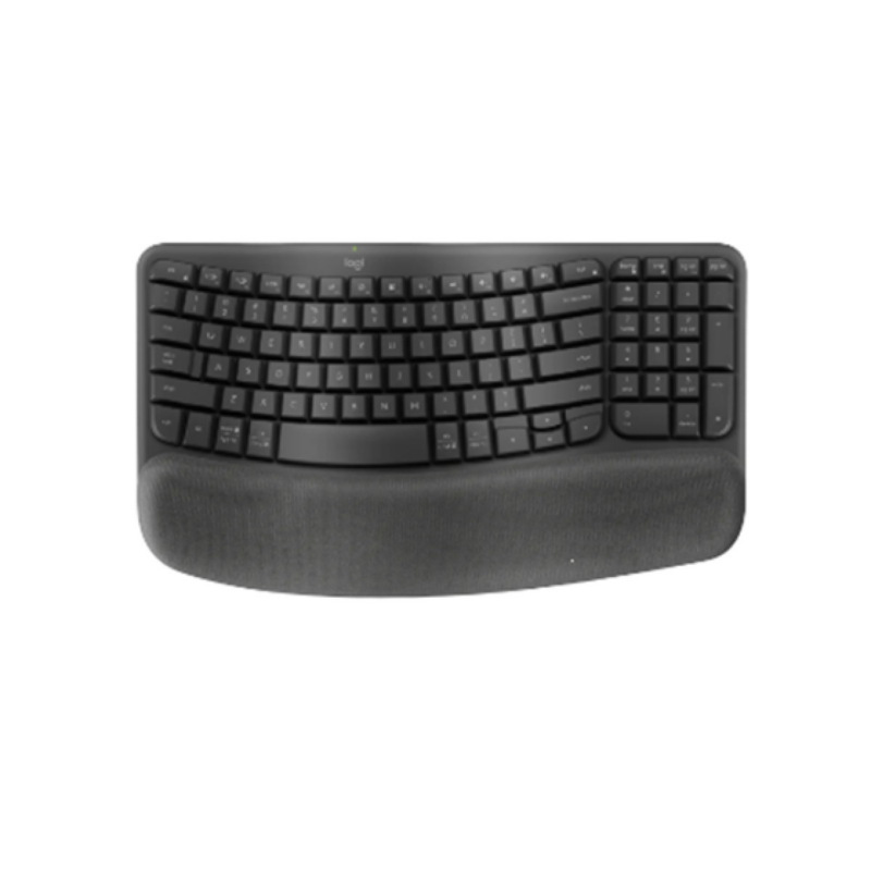 Teclado Logitech Wave Keys Ergonomico USB Wireless 2.4Ghz Multidispositivo