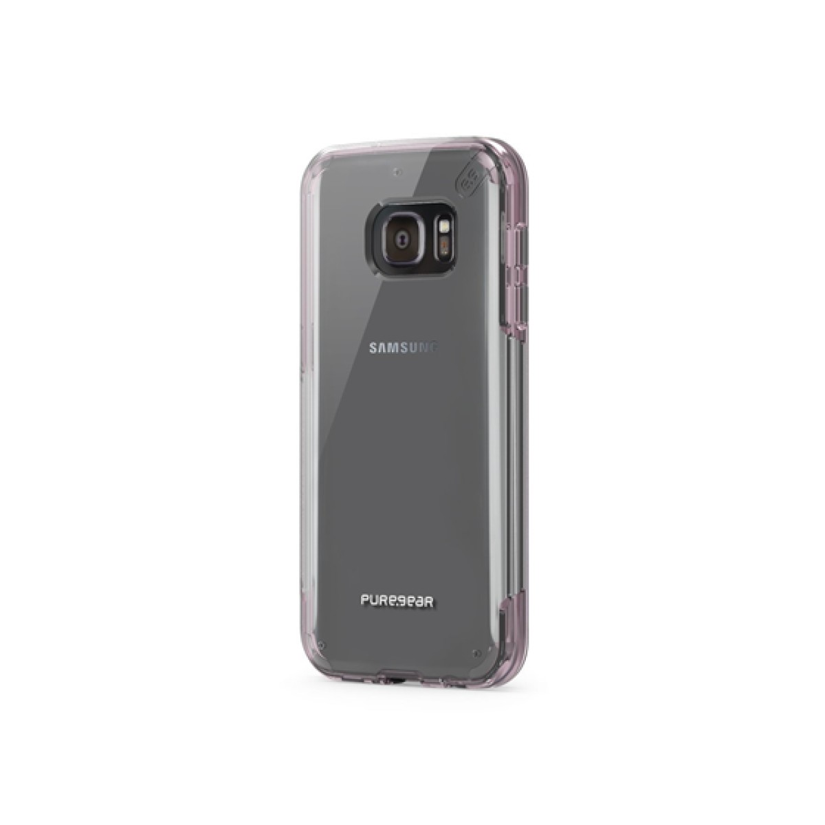 Cover Puregear Samsung Galaxy S7 Transparente Rosado Flexible