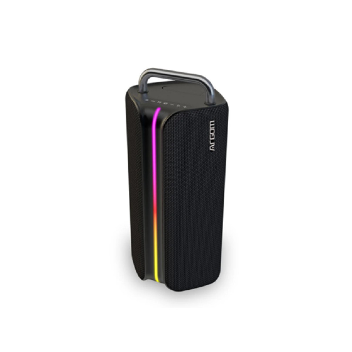 BOCINA ARGOM RADYON 66 TWS, ALTAVOZ INALAMBRICO BT PARTY CON LUCES LED, BT 5.3, 65HZ-9KHZ, PUERTO CARGA TIPO C.