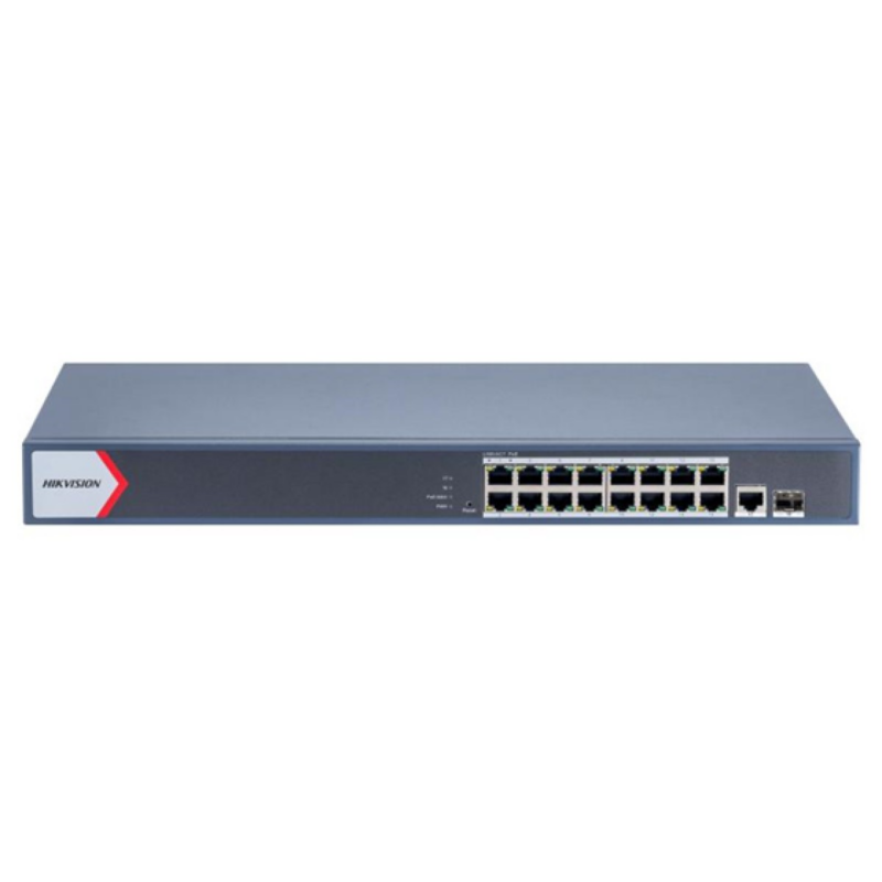Switch Hikvision 16 Puertos Gigabit Poe 300M Capa 2 Gestion