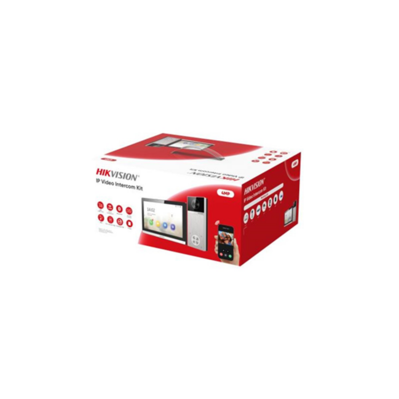 Videoportero Hikvision Kit Video Intercom Ip 4Mp Pantalla 7"